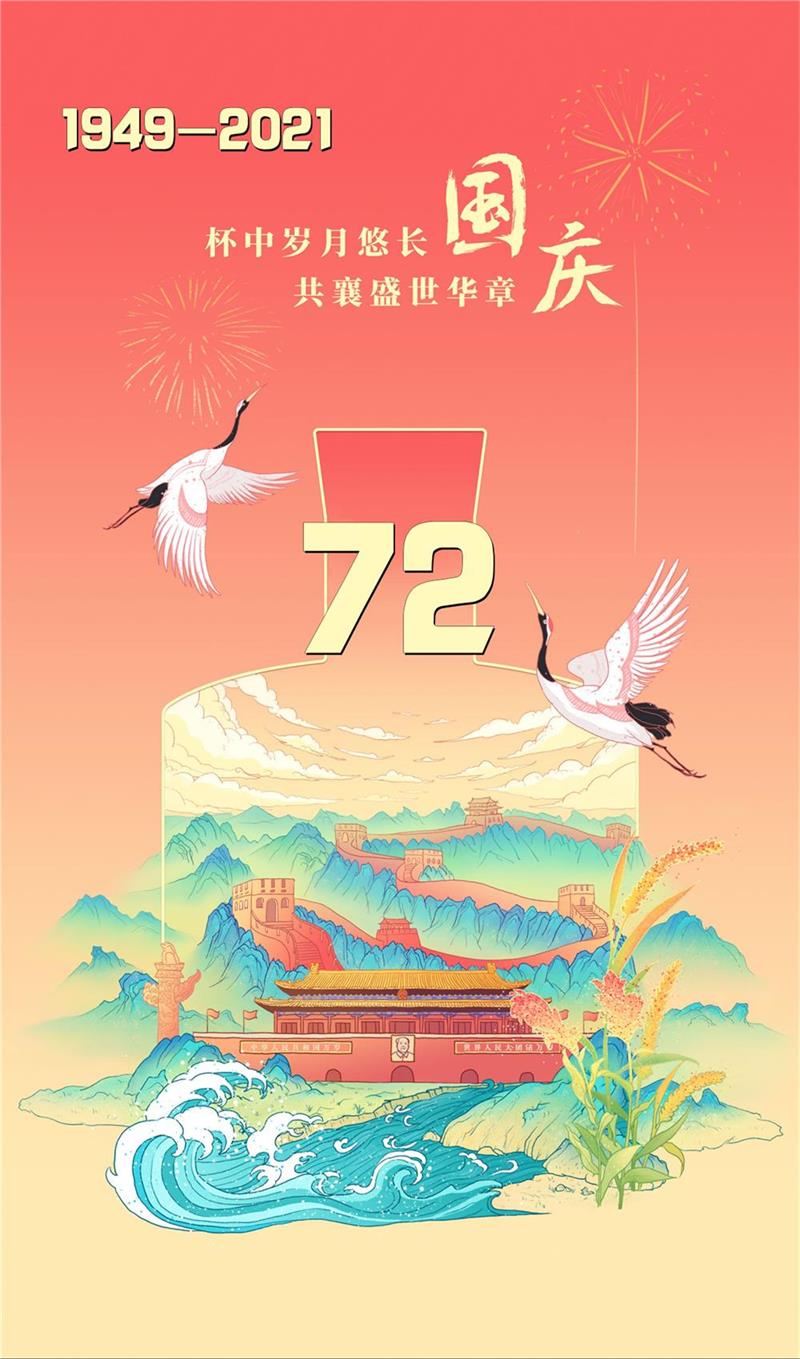 山河壮丽，岁月峥嵘，祝福我们的国家繁荣富强！